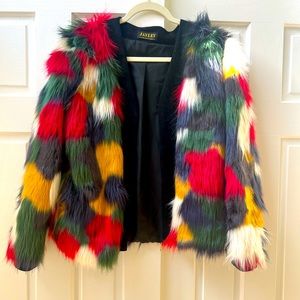 Faux fur coat